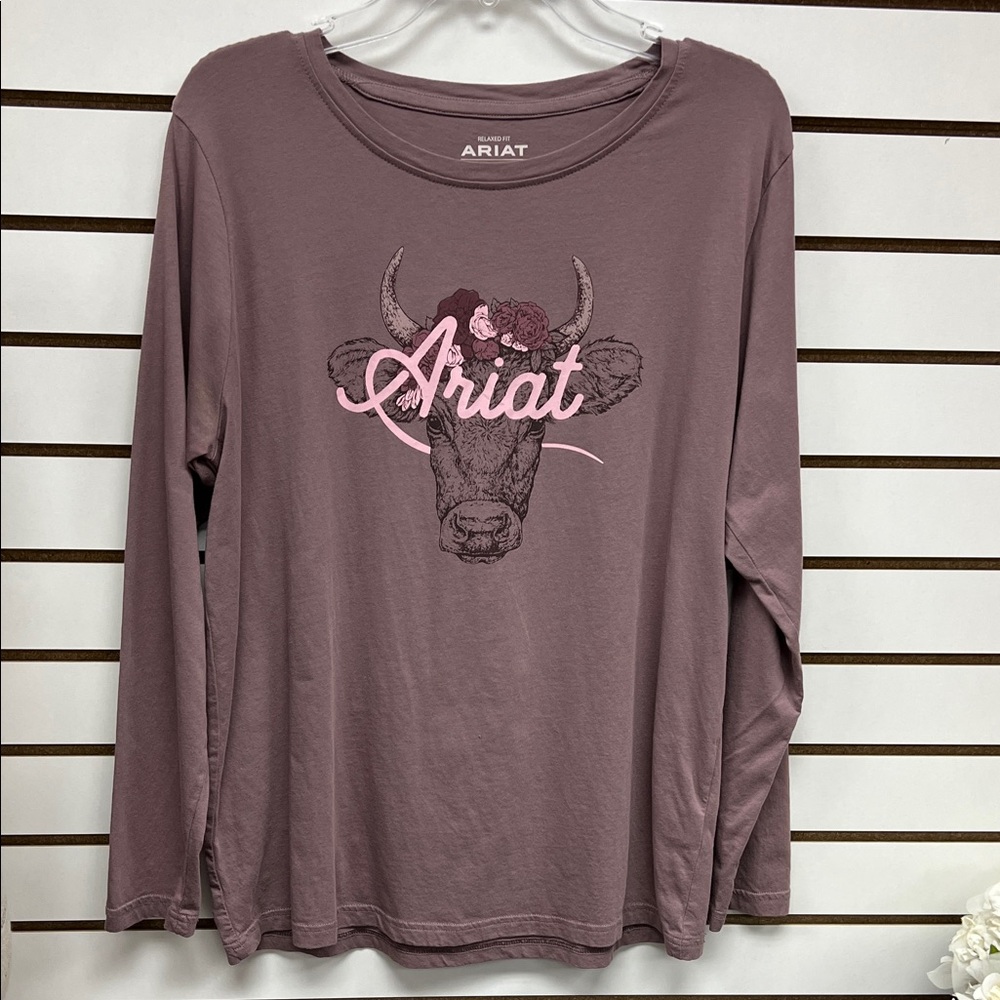 Ariat Long Sleeve with Bull Design